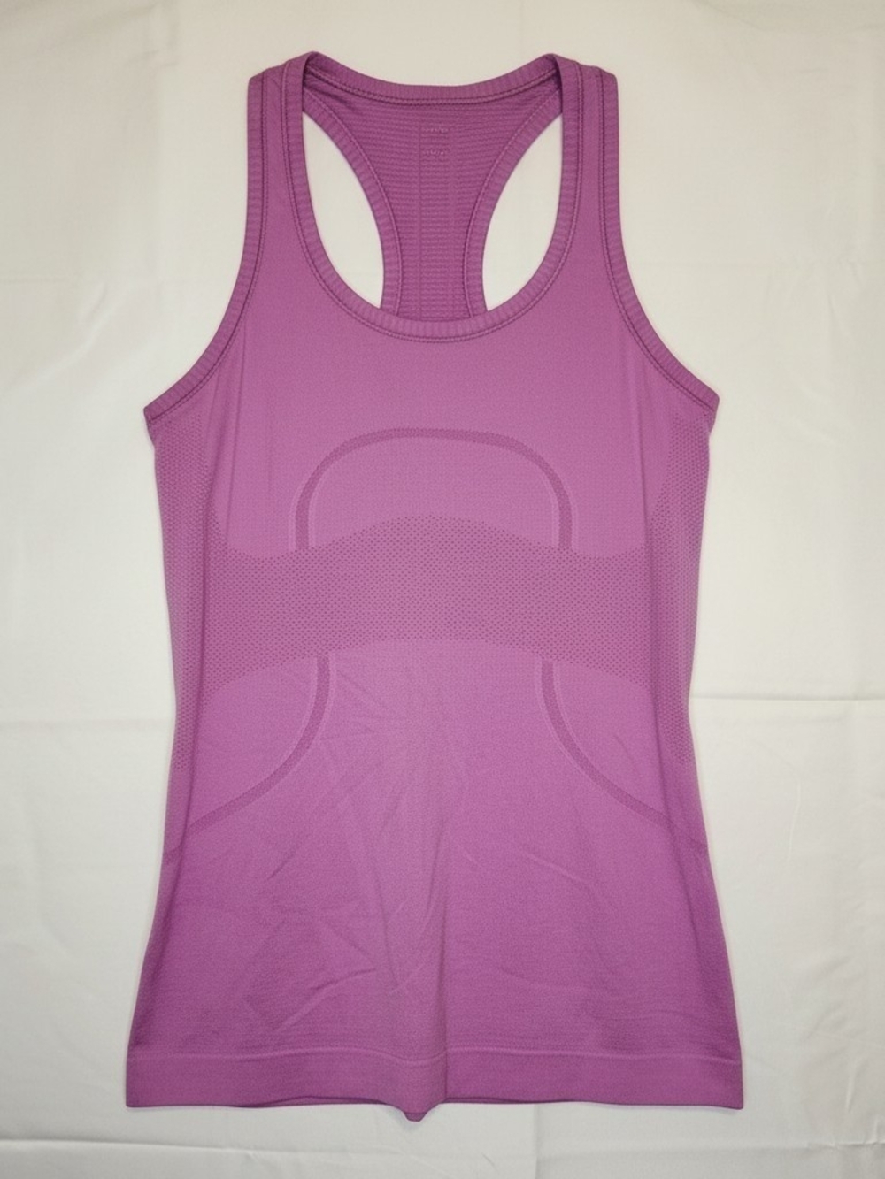 lululemon athletica Pink Racerback Mesh Panel Tank